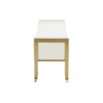 Pescara Velvet Bench - Cream