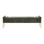 Pescara Velvet Bench - Green