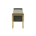 Pescara Velvet Bench - Green