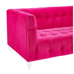 Appolonia Velvet Sofa - Pink