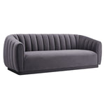 Lembede Velvet Sofa  - Grey