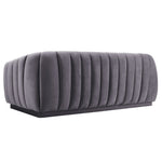 Lembede Velvet Sofa  - Grey