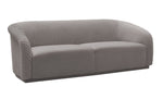 Vorset Pleated Velvet Sofa - Grey