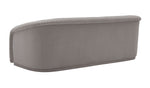Vorset Pleated Velvet Sofa - Grey
