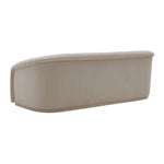 Vorset Pleated Velvet Sofa - Beige