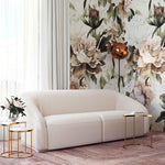 Vorset Pleated Velvet Sofa - Beige