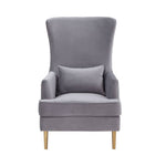 Killarney Velvet Accent Chair - Grey