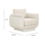 Reggio Accent Chair - Cream