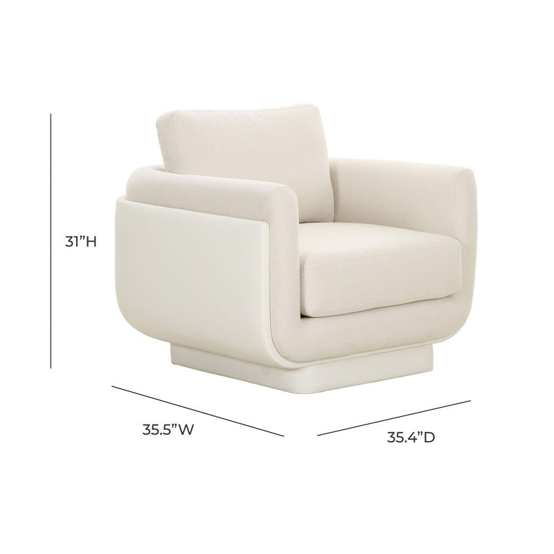 Reggio Accent Chair - Cream