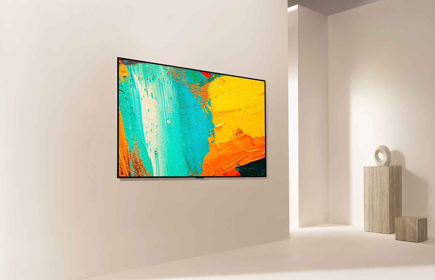 LG 55" GX OLED 4K Gallery Design Smart TV with Thin Q AI and Alpha 9 Gen 3 Intelligent Processor - OLED55GX