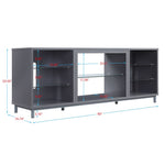 Sahl 60" TV Stand - Grey