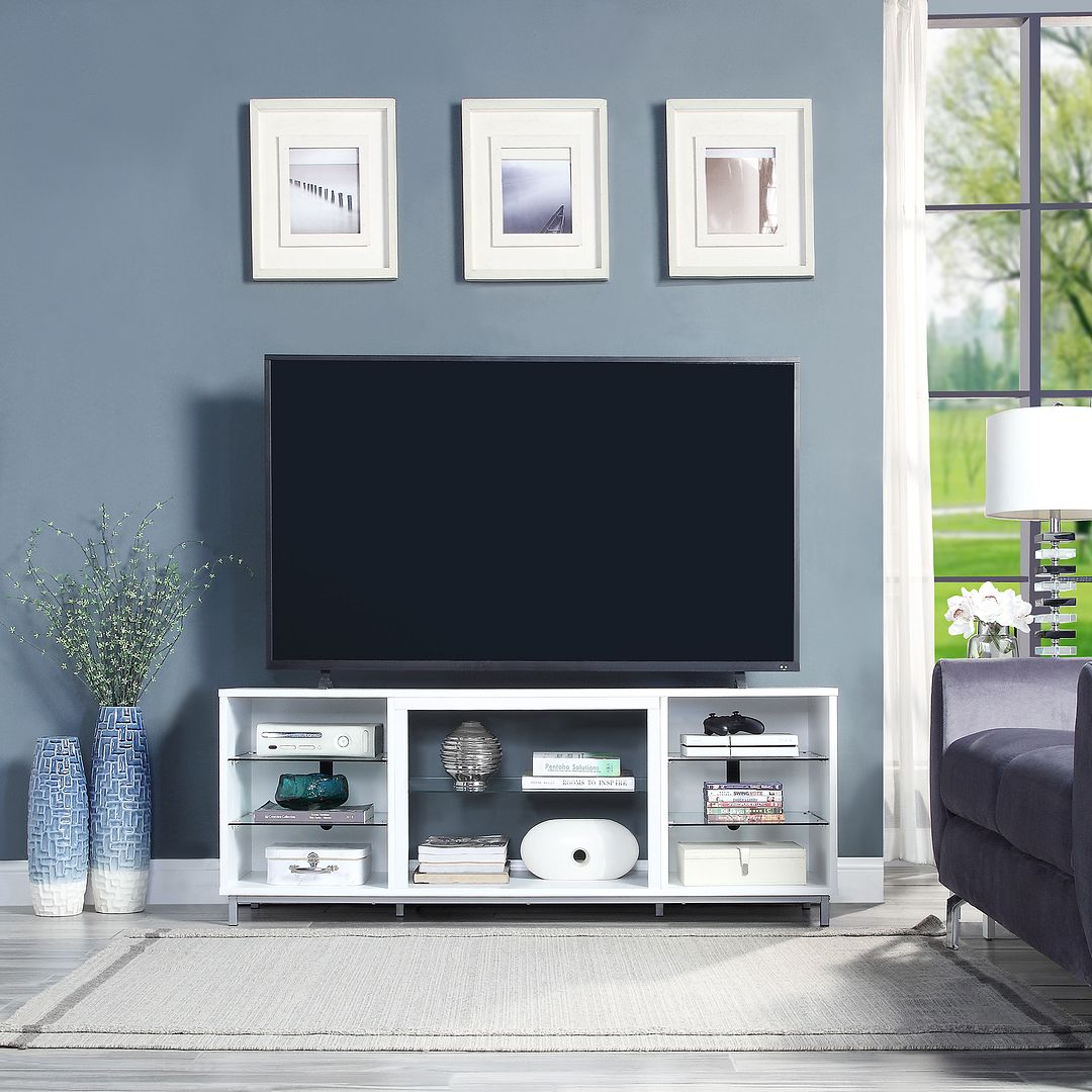 Sahl 60" TV Stand - White