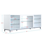 Sahl 60" TV Stand - White
