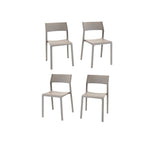 Nardi Trill I Outdoor Dining Side Chair - Set of 4 - Tortora