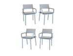 Nardi Trill II Outdoor Dining Arm Chair - Set of 4 - Grigio