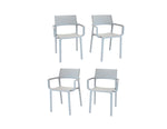 Nardi Trill I Outdoor Dining Arm Chair - Set of 4 - Grigio