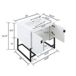 Dreslette 24" Vanity Sink - White