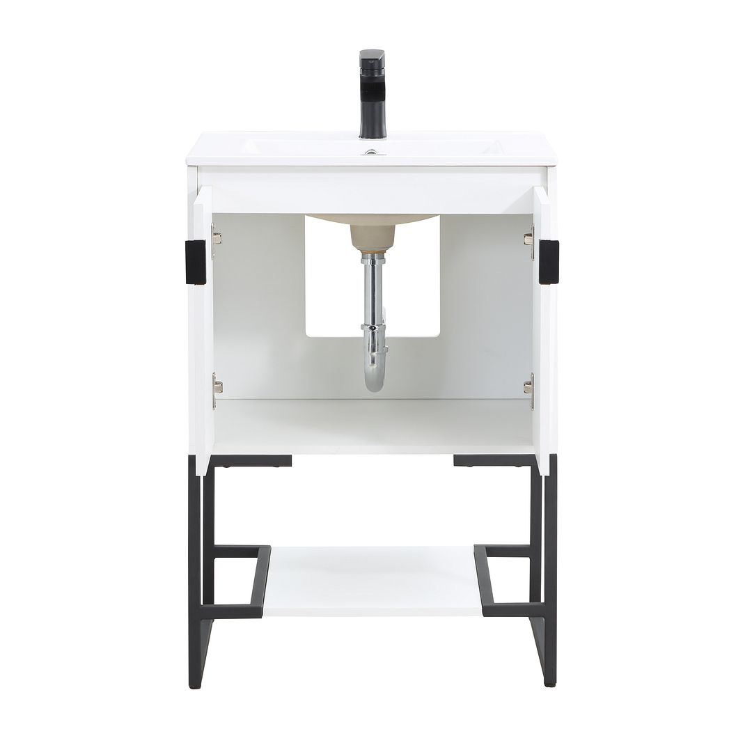 Dreslette 24" Vanity Sink - White