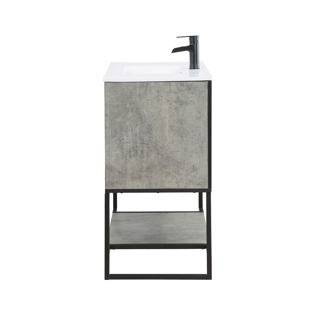 Dreslette 36" Vanity Sink - Concrete Grey