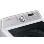 Samsung White Top Load Washer with Agitator and SmartThings (5.3 Cu.Ft) & White Electric Dryer with SmartThings (7.4 Cu.Ft) - WA46CG3505AWA4/DVE47CG3500WAC