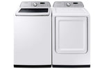 Samsung White Top Load Washer with Agitator and SmartThings (5.3 Cu.Ft) & White Electric Dryer with SmartThings (7.4 Cu.Ft) - WA46CG3505AWA4/DVE47CG3500WAC