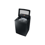 Samsung Black Stainless Ultra Capacity Top Load Washer (6.2cu.ft) & Smart Electric Dryer with Pet Care (7.4cu.ft) - WA54CG7550AVA4/DVE54CG7550VAC