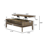 Borgergade Lift-Top Coffee Table - Chestnut