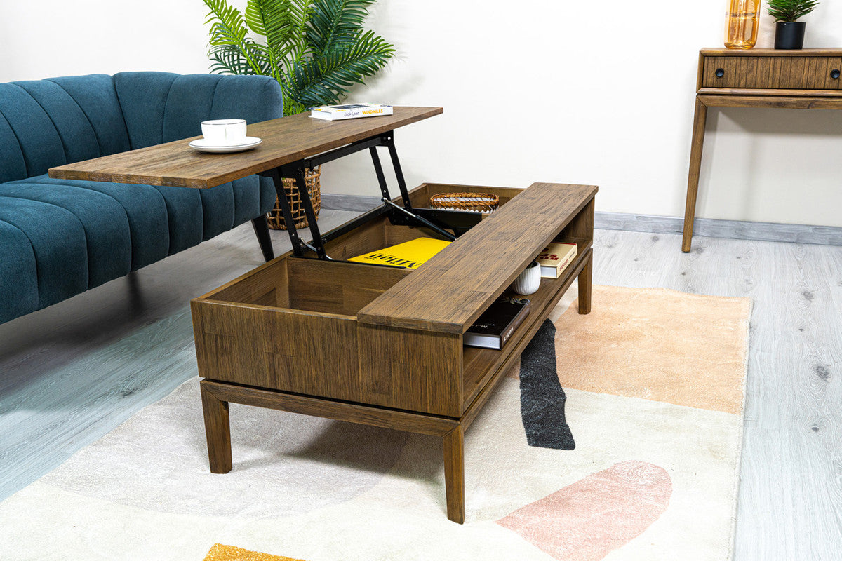 Borgergade Lift-Top Coffee Table - Chestnut