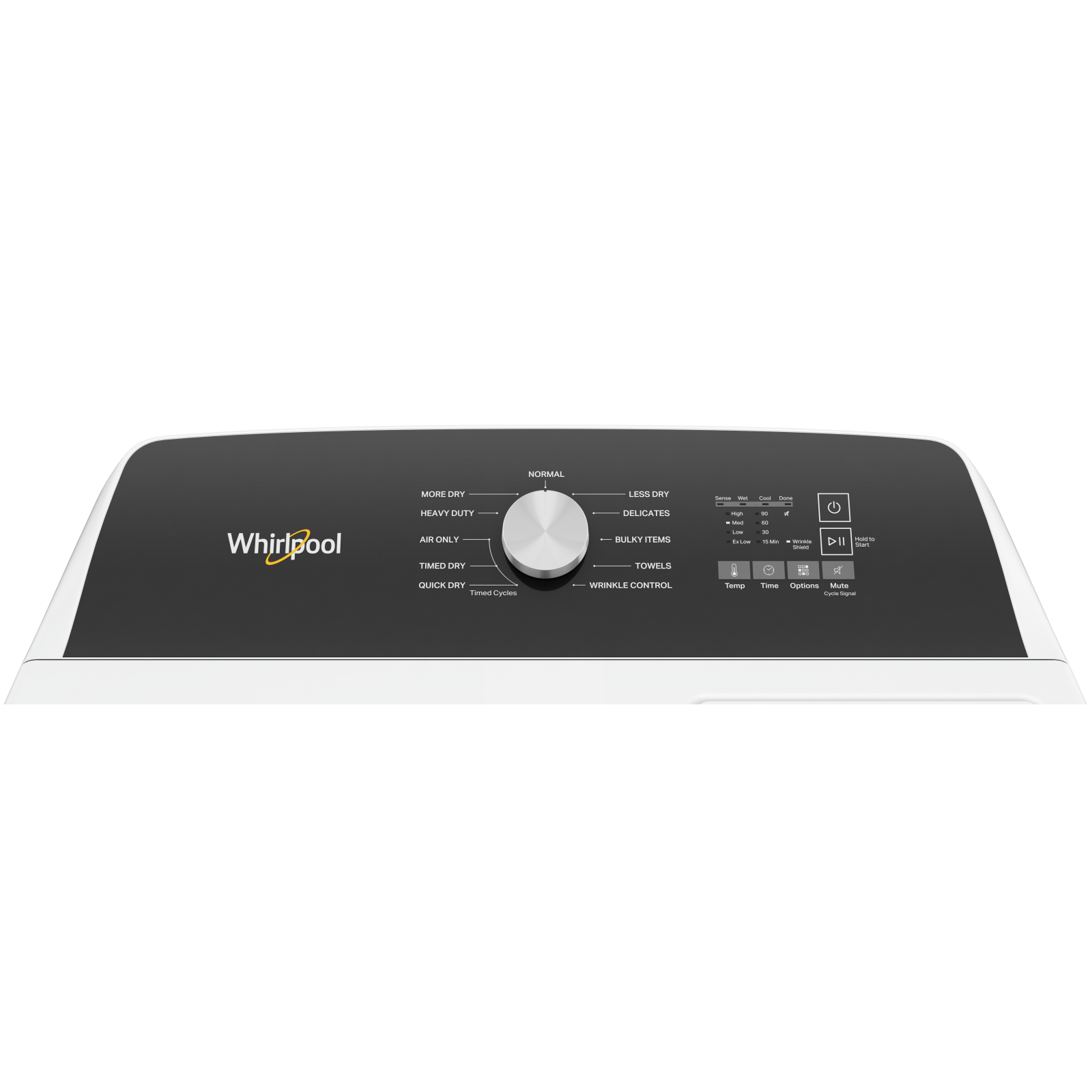Whirlpool White Gas Dryer with Moisture Sensing (7.0 Cu.Ft) - WGD5010LW
