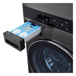 LG Black Single Unit Wash Tower™ with Center Control® Front Load Washer (5.8 cu. ft.) and Dryer (7.4 cu. ft.) - WKEX300HBA
