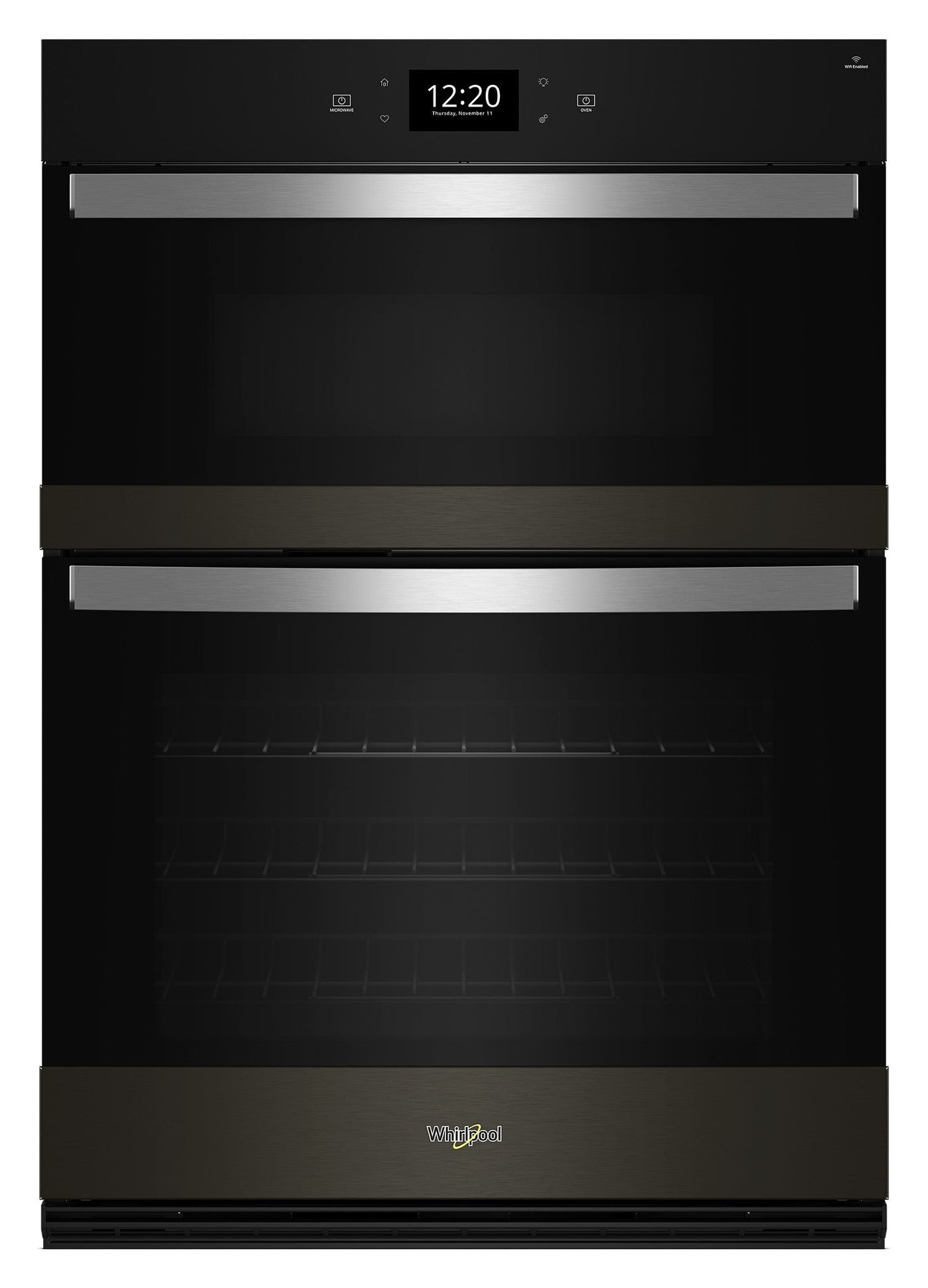 Whirlpool Black Stainless Steel with PrintShield™ Finish Combi Wall Oven (6.4 Cu Ft) - WOEC7030PV