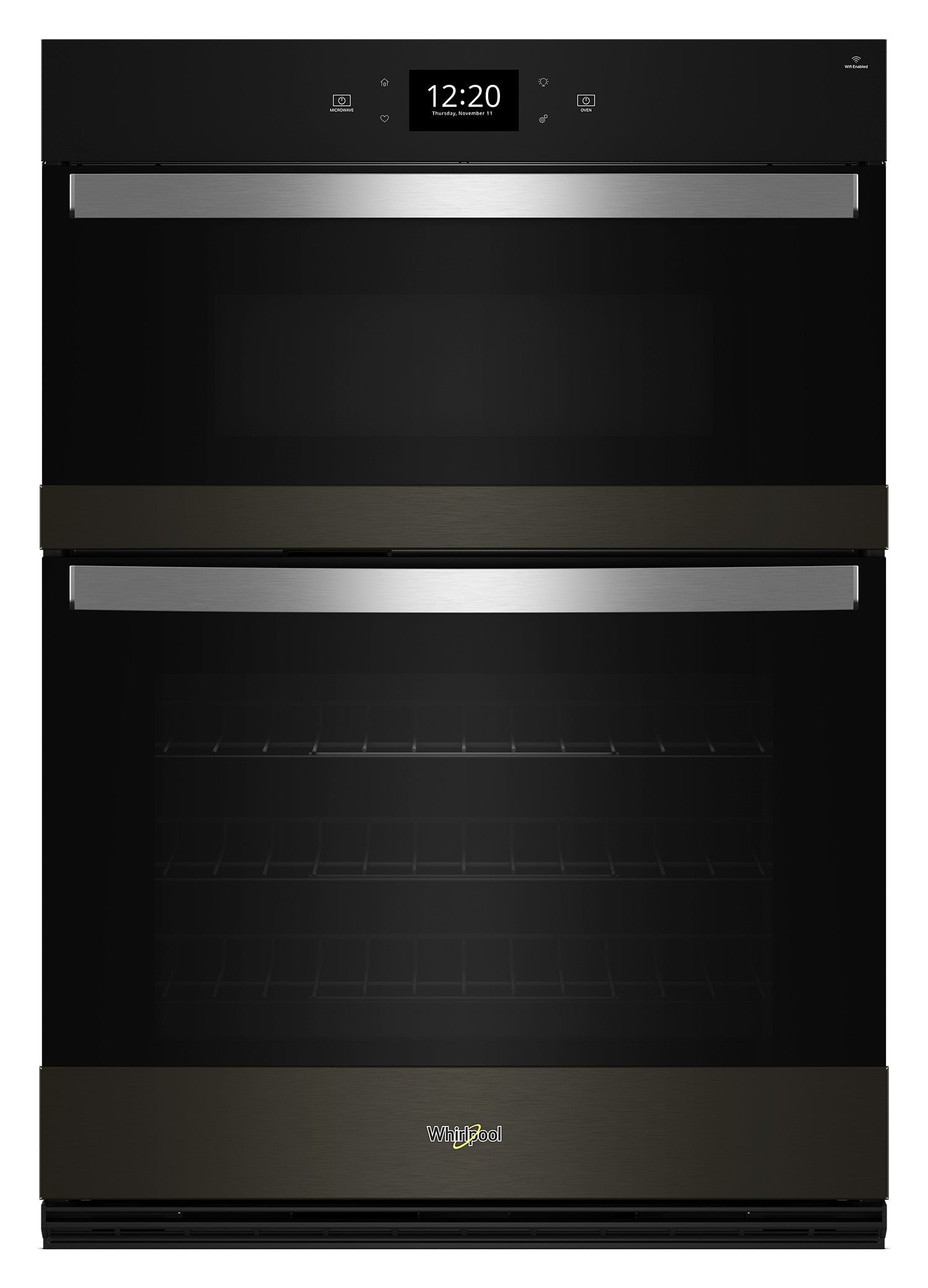 Whirlpool Black Stainless Steel with PrintShield™ Finish Combi Wall Oven (6.4 Cu Ft) - WOEC7030PV
