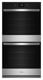 Whirlpool Fingerprint Resistant Stainless Steel Double Wall Oven (10.00 Cu Ft) - WOED7030PZ