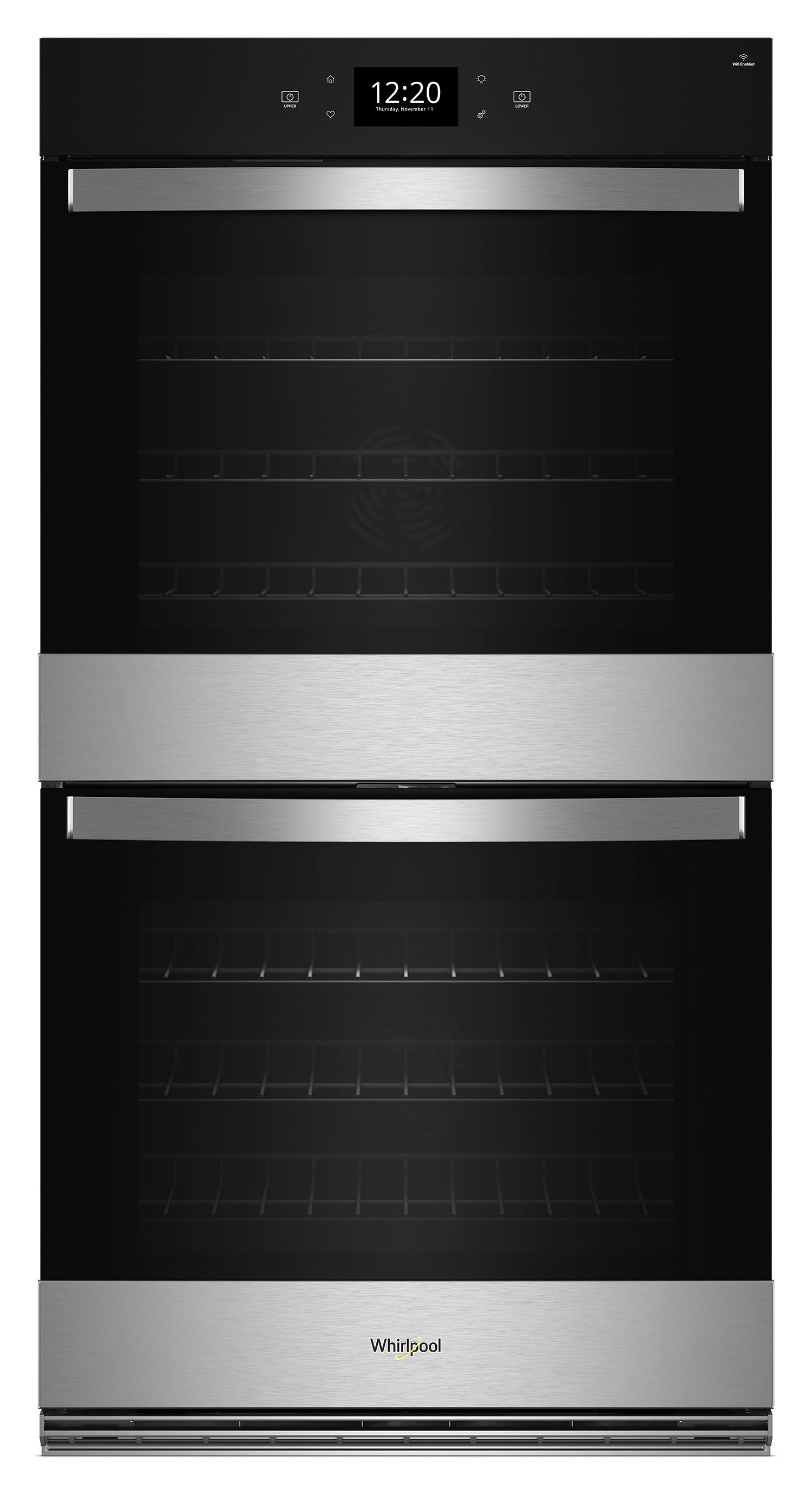Whirlpool Fingerprint Resistant Stainless Steel Double Wall Oven (10.00 Cu Ft) - WOED7030PZ