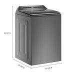 Whirlpool Chrome Shadow Top Load Washer with 2 in 1 Removeable Agitator (6.0 Cu Ft) - WTW8127LC