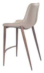 Teglberg Counter Height Stool - Greyish Brown/Walnut - Set of 2