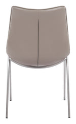 Teglberg Dining Chair - Greyish Brown/Silver - Set of 2
