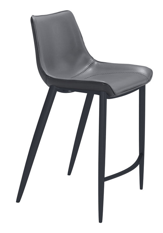 Teglberg Counter Height Stool - Dark Grey/Black - Set of 2