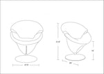 Niani Swivel Accent Chair - Yellow
