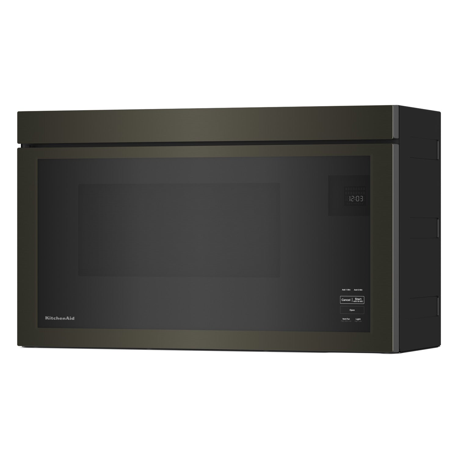 KitchenAid Black Stainless Over-the-Range Microwave (1.10 Cu Ft) - YKMMF330PBS