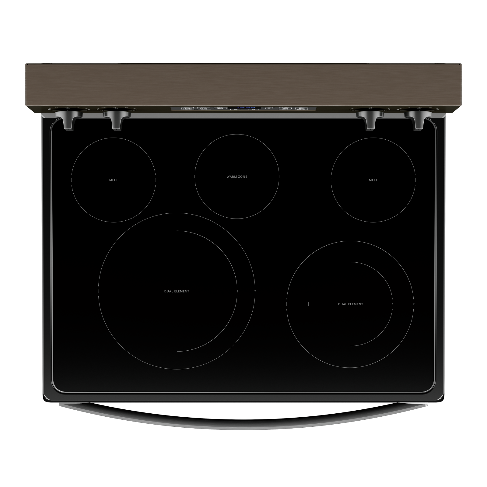 Whirlpool Black Stainless 30" 5-in-1 Range with AirFry (5.3 Cu Ft) - YWFE550S0LV