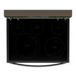 Whirlpool Black Stainless 30" 5-in-1 Range with AirFry (5.3 Cu Ft) - YWFE550S0LV