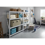 Gladiator Hammered White 3' Wide Mobile Workstation - GAMW36HWKW