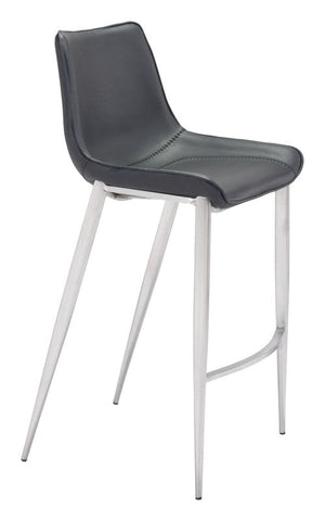 Teglberg Bar Height Stool - Black/Silver - Set of 2