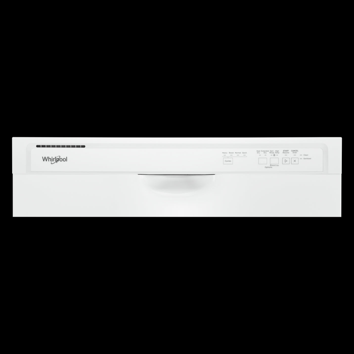 Whirlpool 24" White Dishwasher with Boost Cycle (57 dBA) - WDF341PAPW