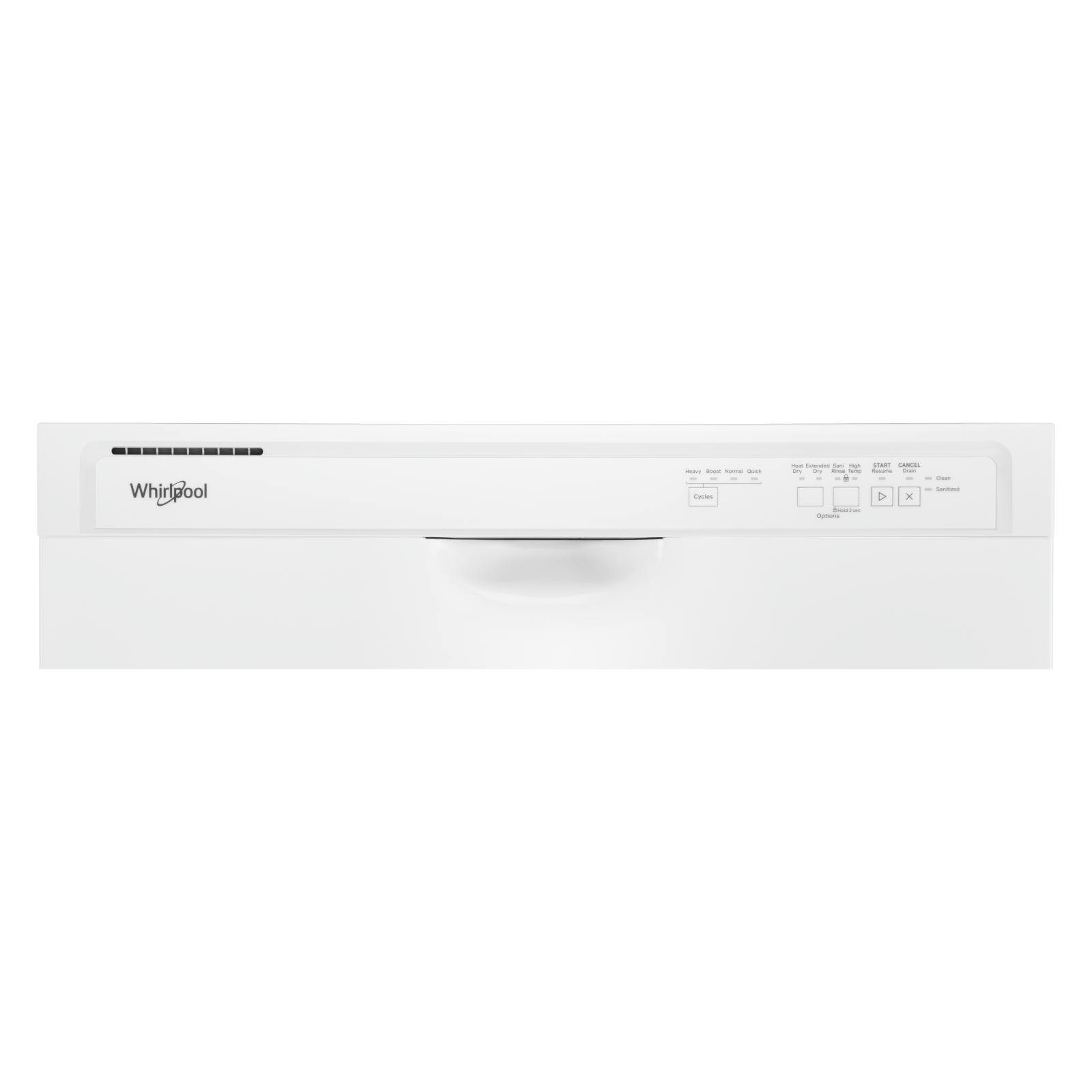 Whirlpool 24" White Dishwasher with Boost Cycle (57 dBA) - WDF341PAPW