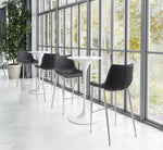 Teglberg Bar Height Stool - Black/Silver - Set of 2