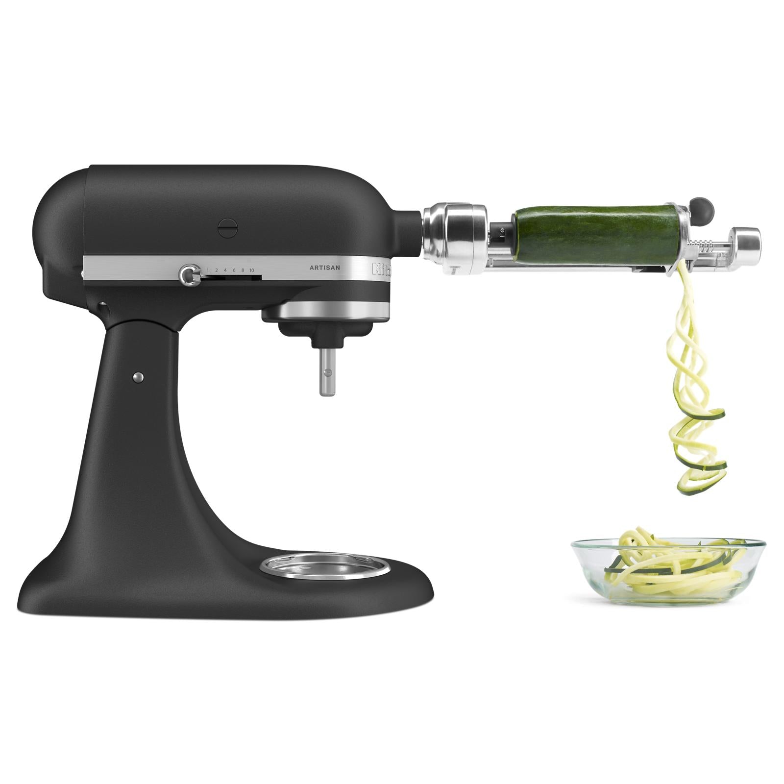 KitchenAid Imperial Black Artisan® Series Tilt-Head Stand Mixer with Premium Accessory Pack - KSM195PSBK