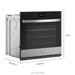 Whirlpool Fingerprint Resistant Stainless Steel Smart Wall Oven with Air Fry (5.00 Cu Ft) - WOES7030PZ