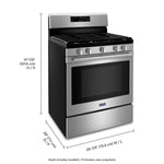 Maytag Fingerprint Resistant Stainless Steel 30" Gas Range with AirFry (5 Cu.Ft.) - MGR7700LZ